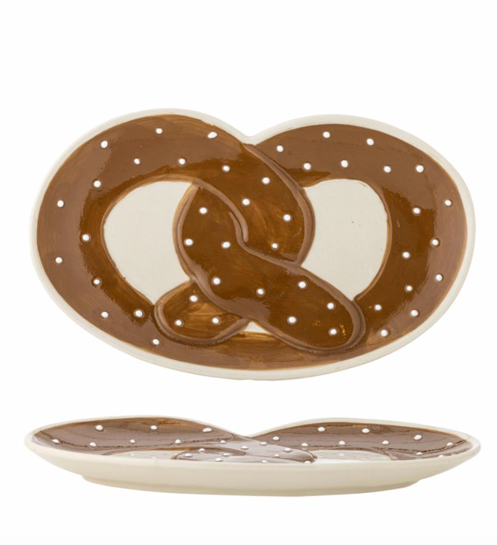 Treats Assiette de service, Marron, Grès