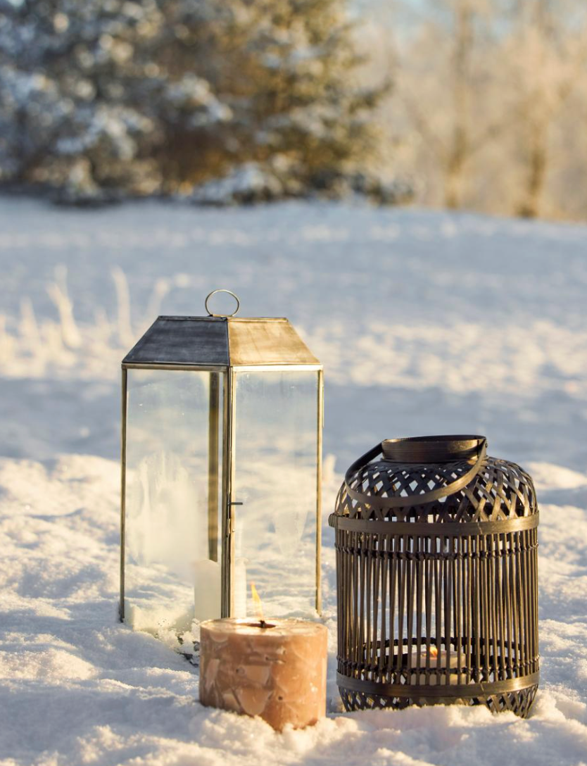 Terrazzo Bougie, Marron, Paraffine