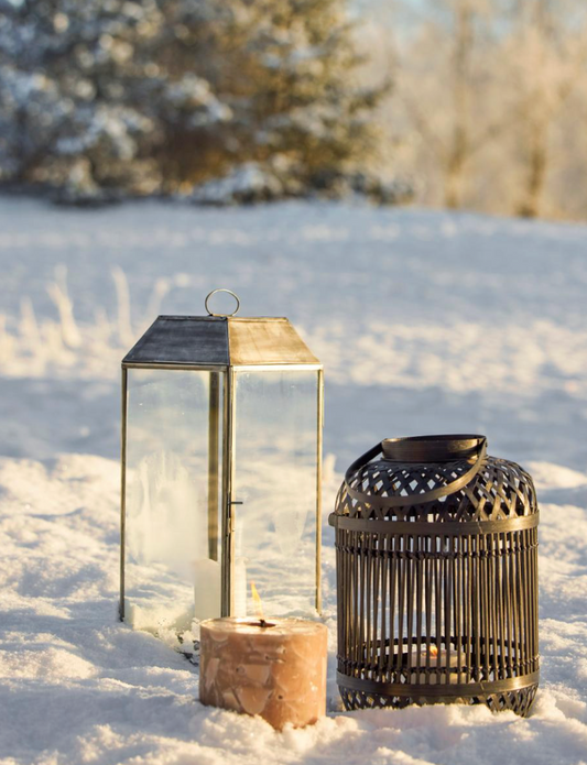 Terrazzo Bougie, Marron, Paraffine