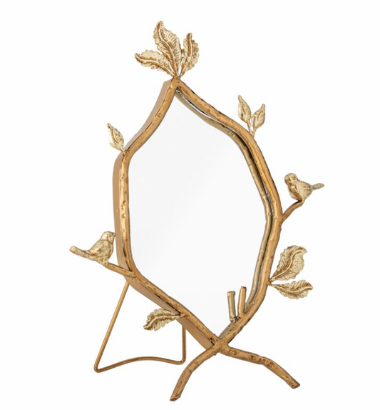 Avila Miroir de table, Or, Métal