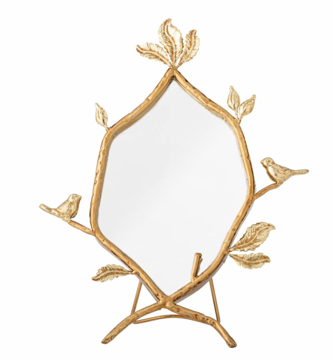 Avila Miroir de table, Or, Métal