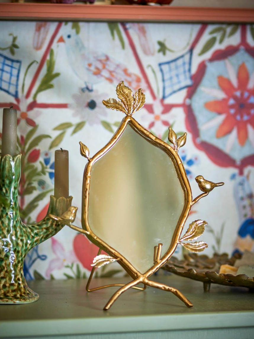 Avila Miroir de table, Or, Métal