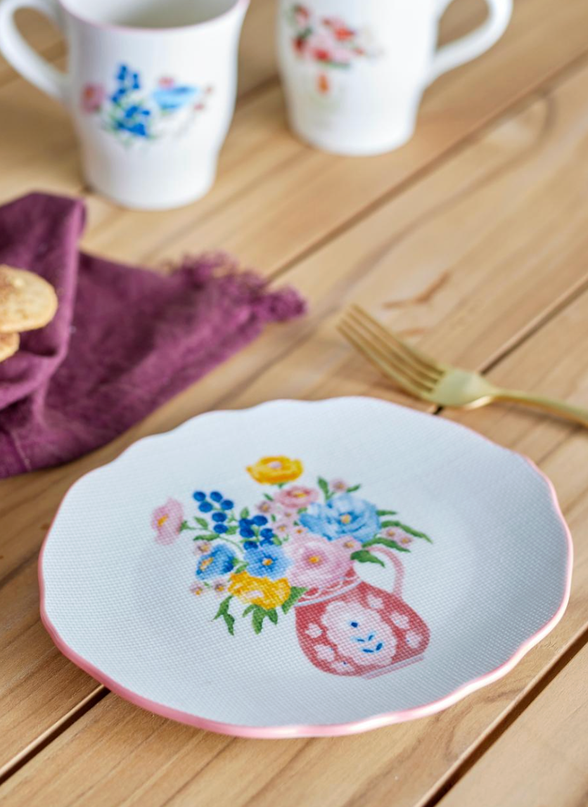 Dorothy Assiette, Rose, Grès