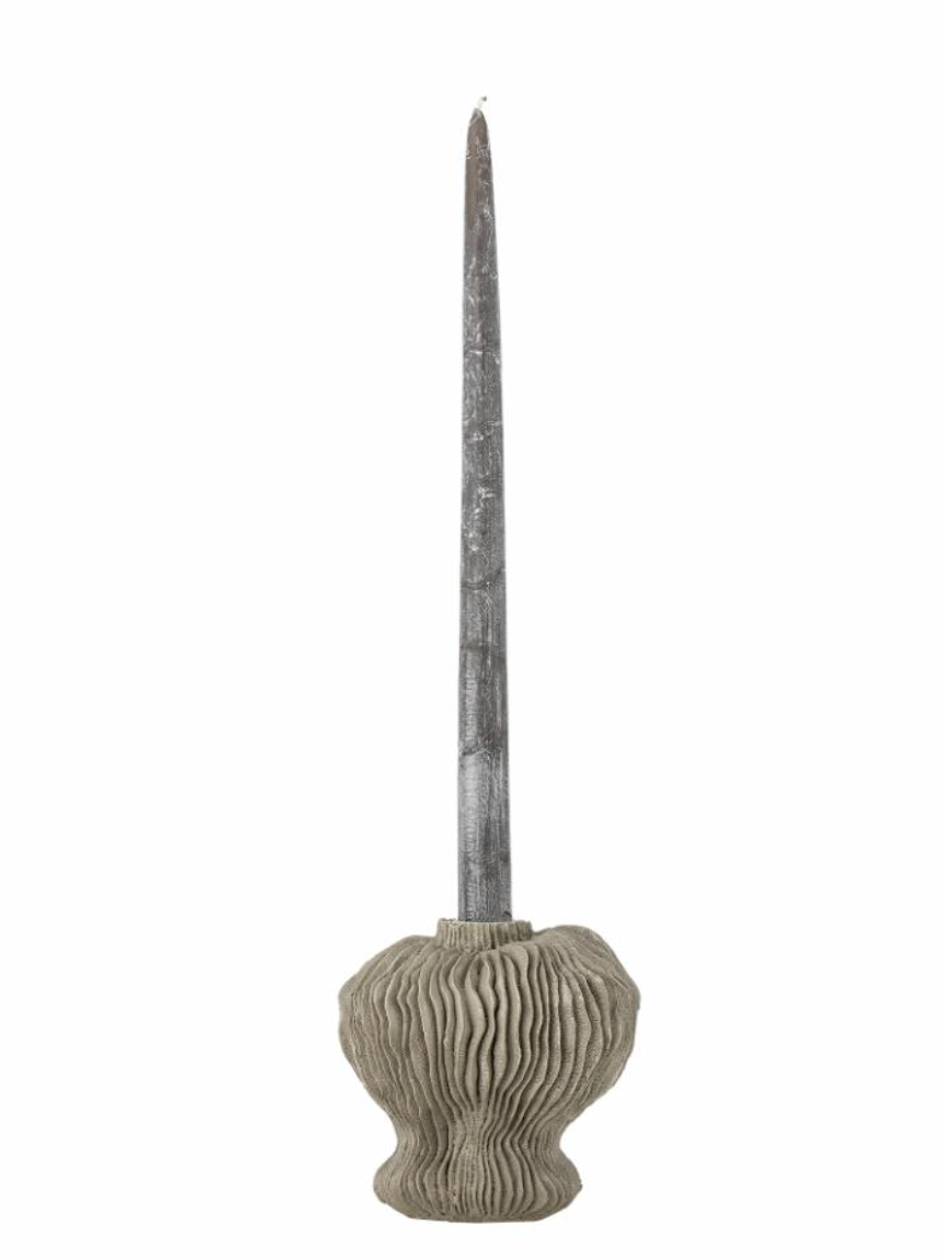 Briar Bougeoir, Gris, Polyrésine