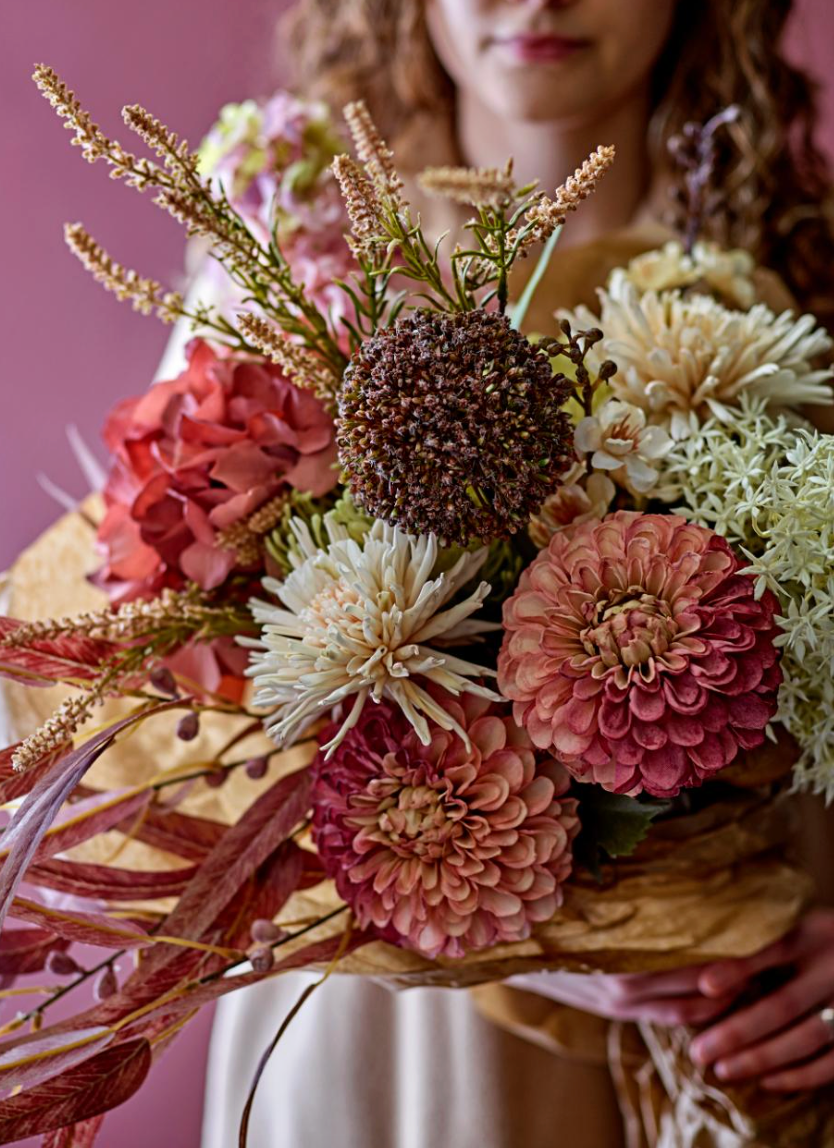 Allium Tige, Marron, Fleurs artificielles