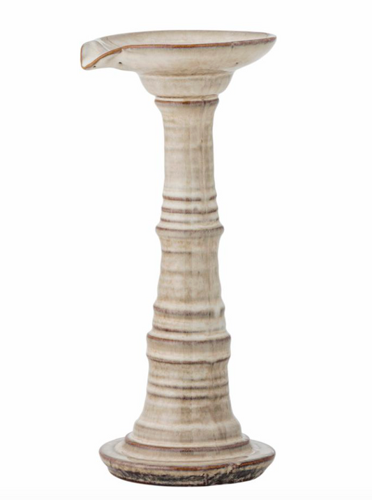 Rigby Bougeoir, Gris, Grès