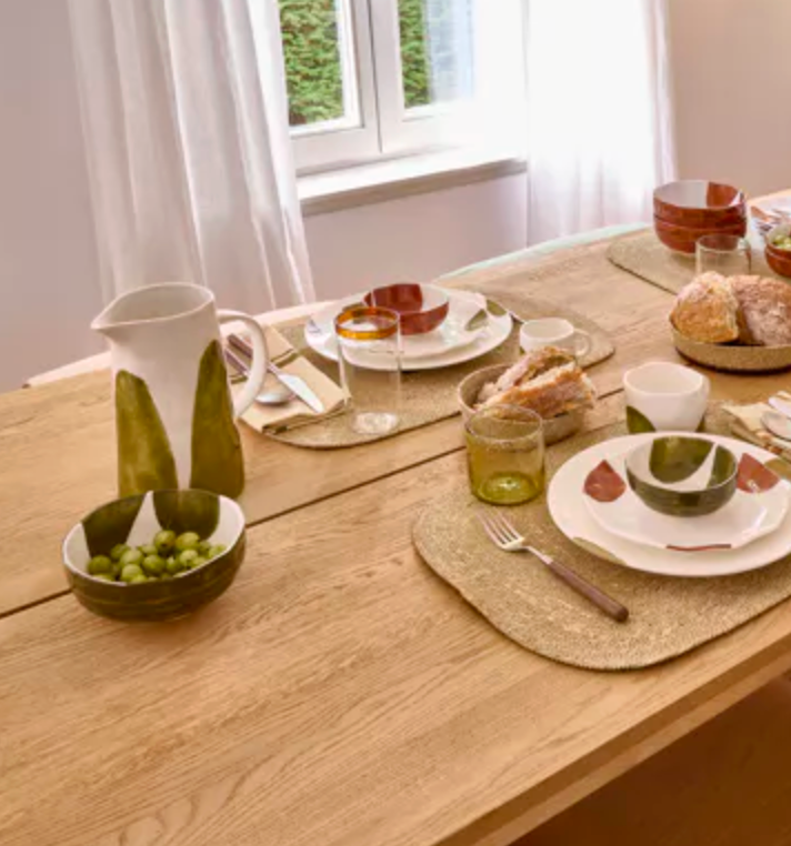 LABO - pichet - porcelaine - L 19 x W 12,5 x H 23,5 cm - vert