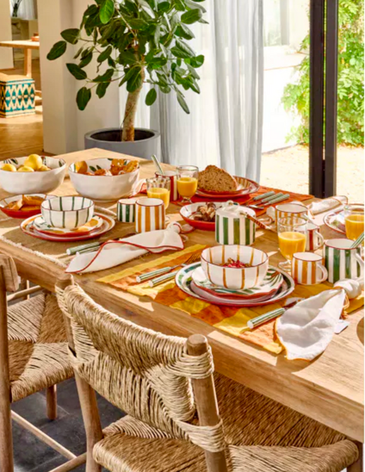 MYKONOS - mug 37,5 CL - porcelaine - L 12 x W 8,5 x H 9 cm - vert