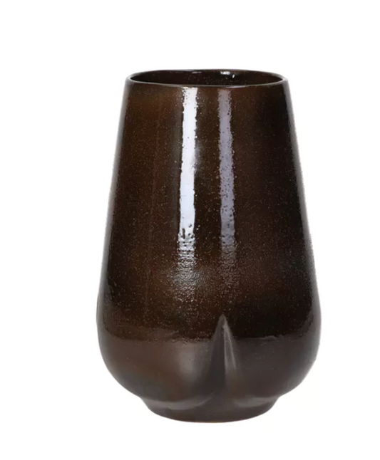 Vase - grès - DIA 10,5 x H 23 cm - mix de couleurs -CYCLE