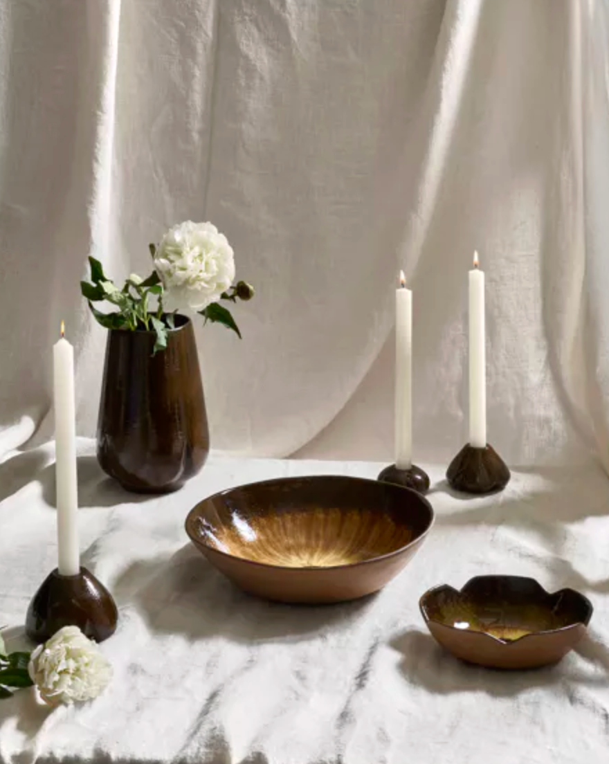 CYCLE - vase - grès - DIA 10,5 x H 23 cm - mix de couleurs