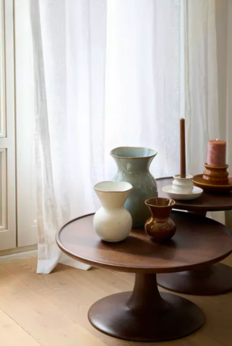 POPPY - vase - faïence - DIA 10 x H 13 cm - brun