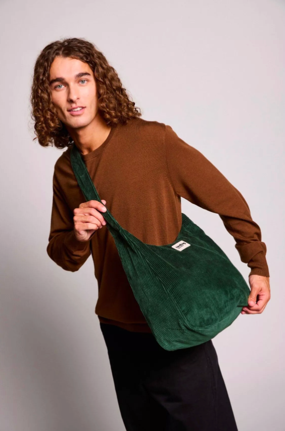 Sac hobo Claire Velours Sapin