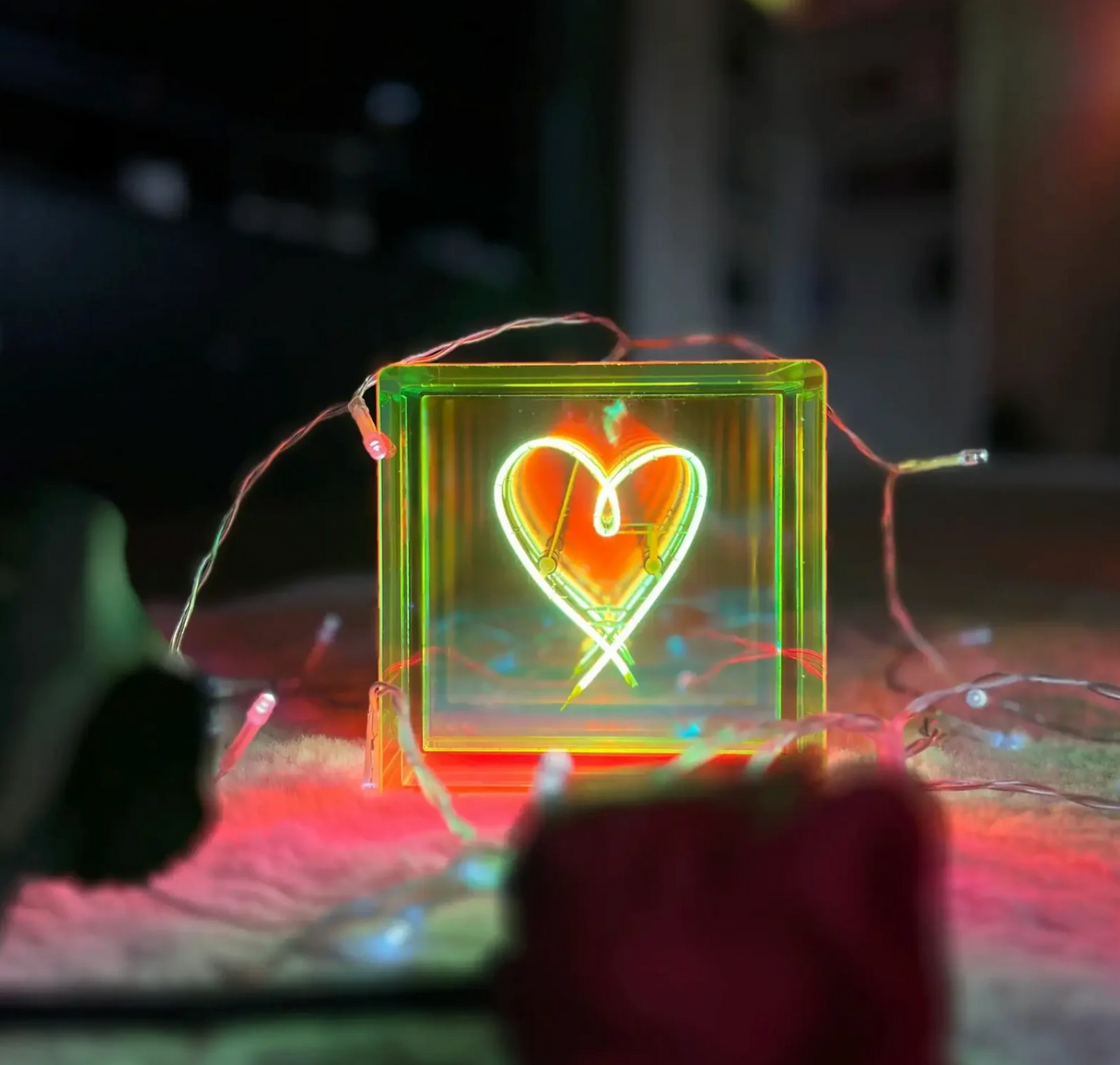 Cube lumineux - HEART