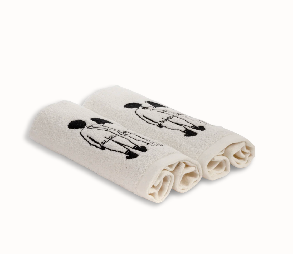 Set de 2 Guest towel naked couple back