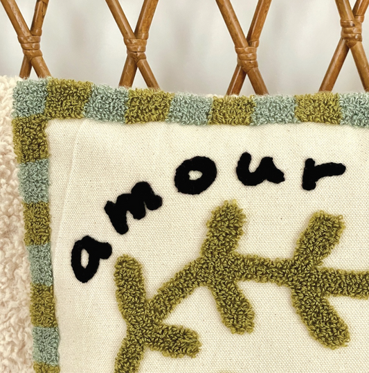 Coussin Influence coquelicot rouge 40x40cm