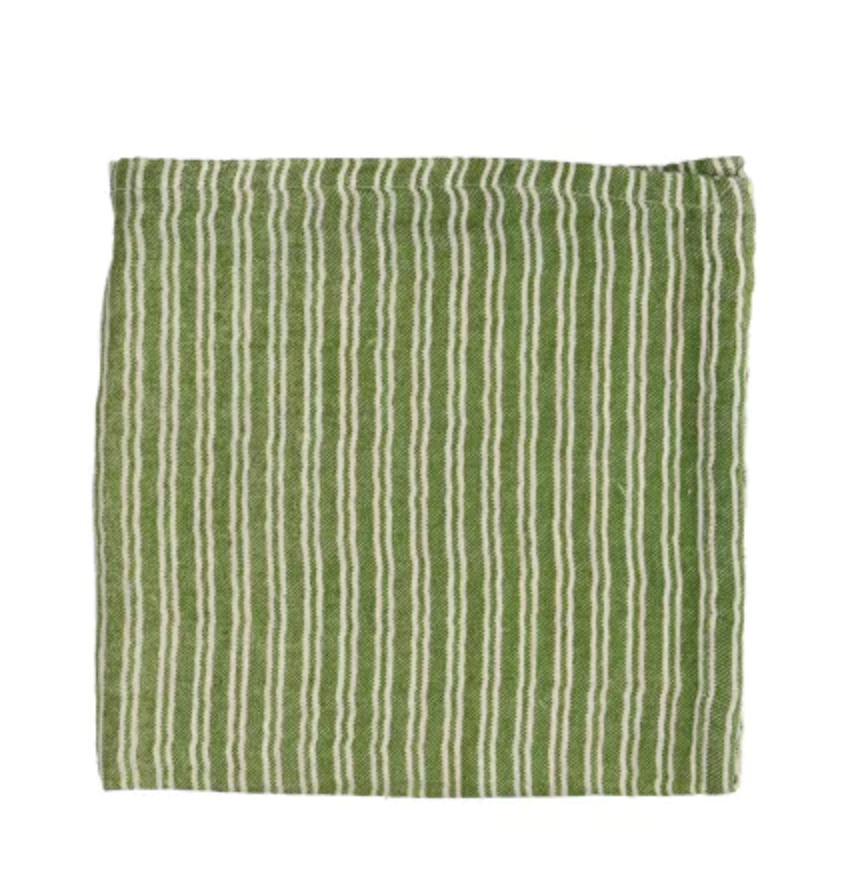 FRIVOLE - serviette - coton - L 45 x W 45 cm - vert