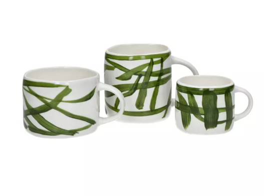 WEVE - mug - porcelaine - L 12 x W 8,5 x H 9 cm - vert