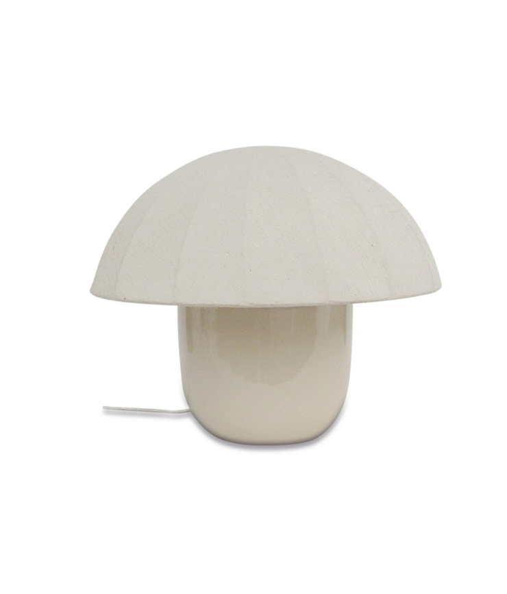 Lampe champi pm beige D30 H26cm