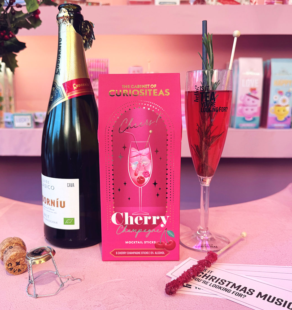 Bâtonnets à cocktail Cherry Champagne (6 par boîte)