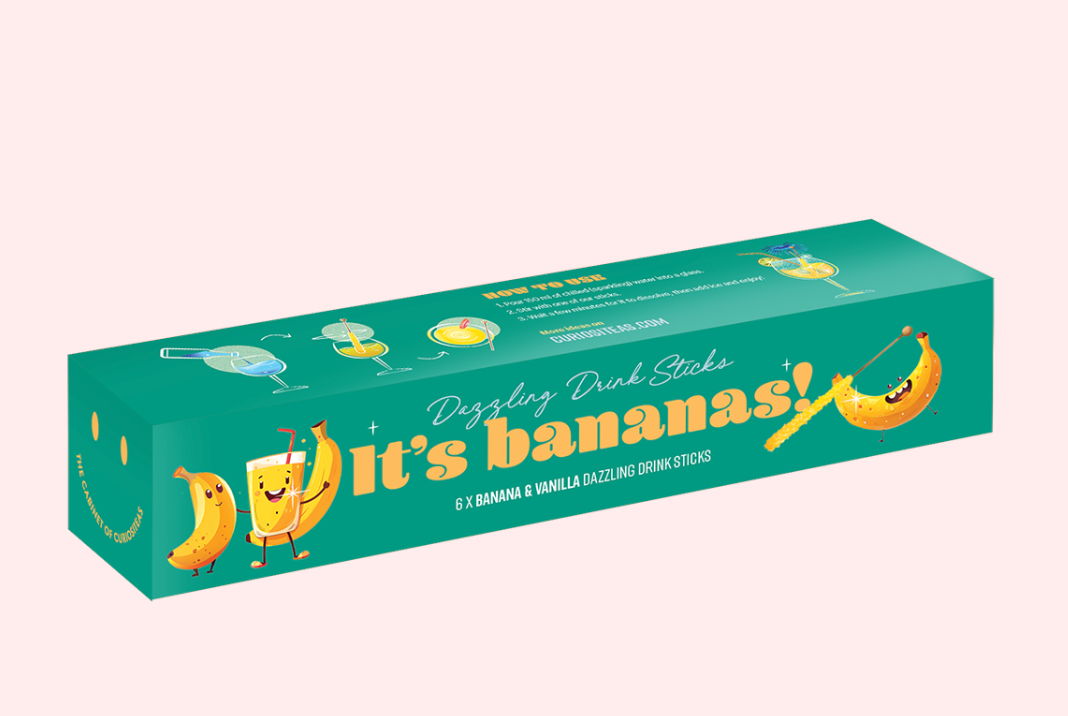 Bâtonnets de boisson magiques Let's go Bananas (6 bâtonnets dans une boîte)