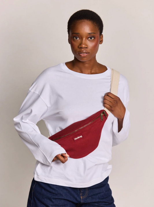 Sac banane olivia bordeaux