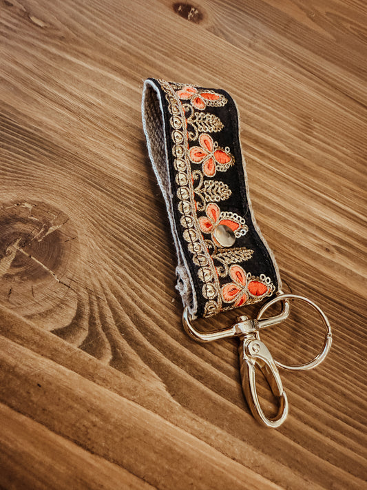 SANGLE PORTE CLÉ GALONS INDIEN