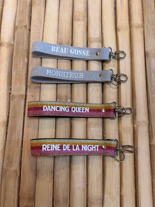 Sangle gris chiné /blanc - Monsieur