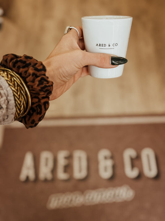 Bougie 140 Gr "ARED & CO" - Porcelaine de Limoges - Fleur de coton