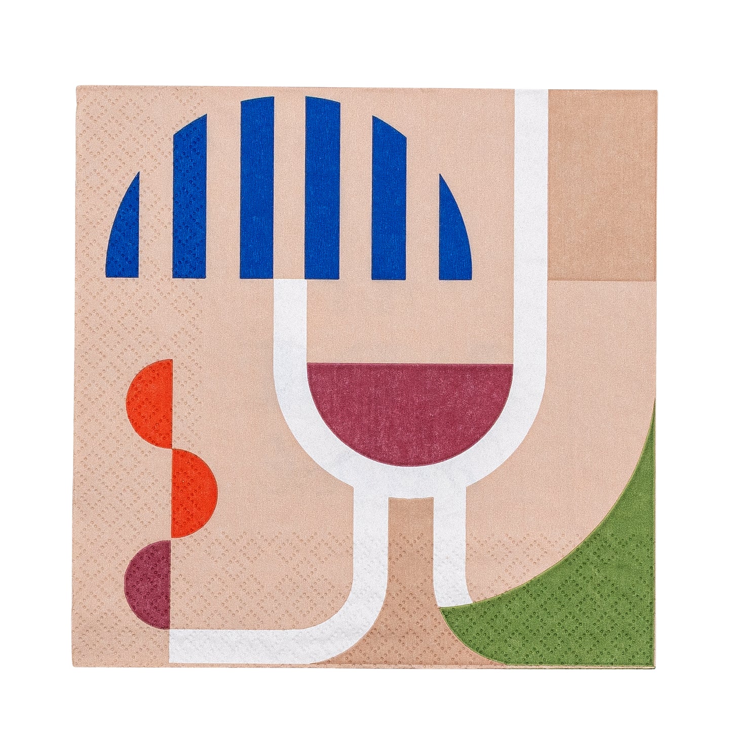 Wine Serviette, Bleu, FSC®Mix, Paper