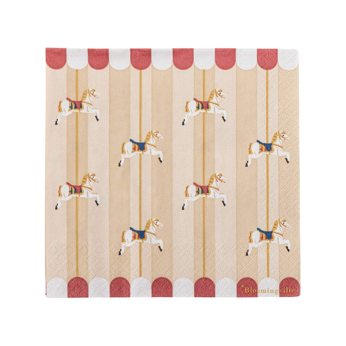 Serviette, Multicolore, FSC®Mix, Paper - Merry-go-round L33xW33 cm, Pack of 20