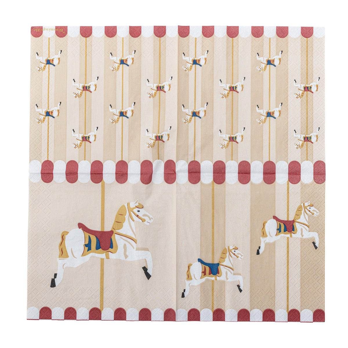 Serviette, Multicolore, FSC®Mix, Paper - Merry-go-round L33xW33 cm, Pack of 20