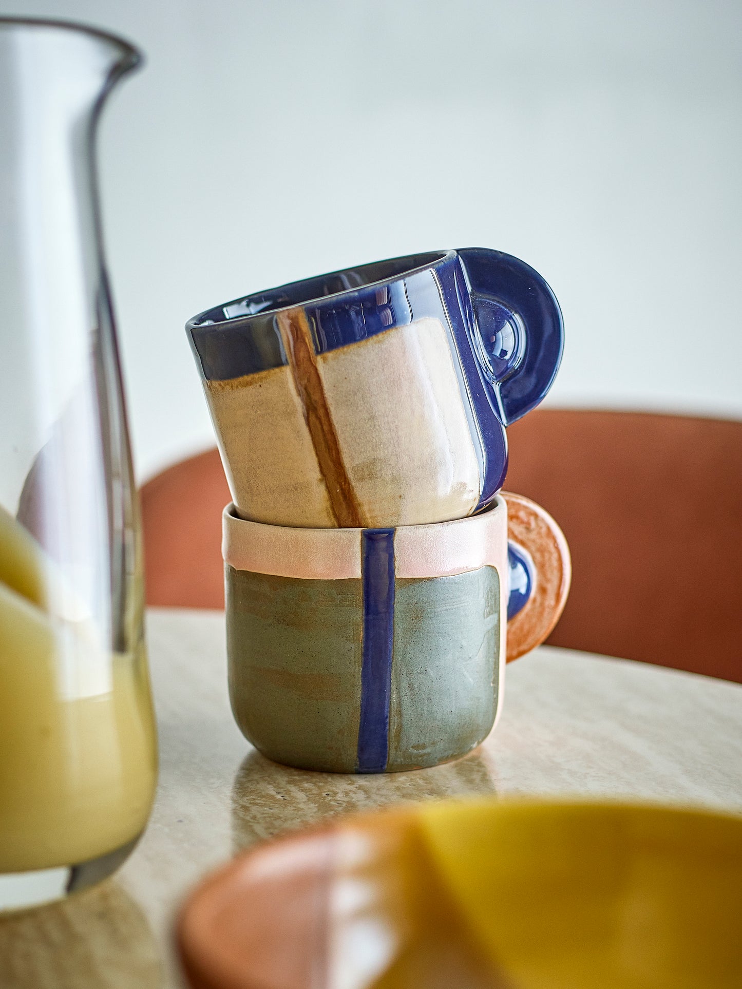 Bolivia Tasse, Marron, Grès set de 2
