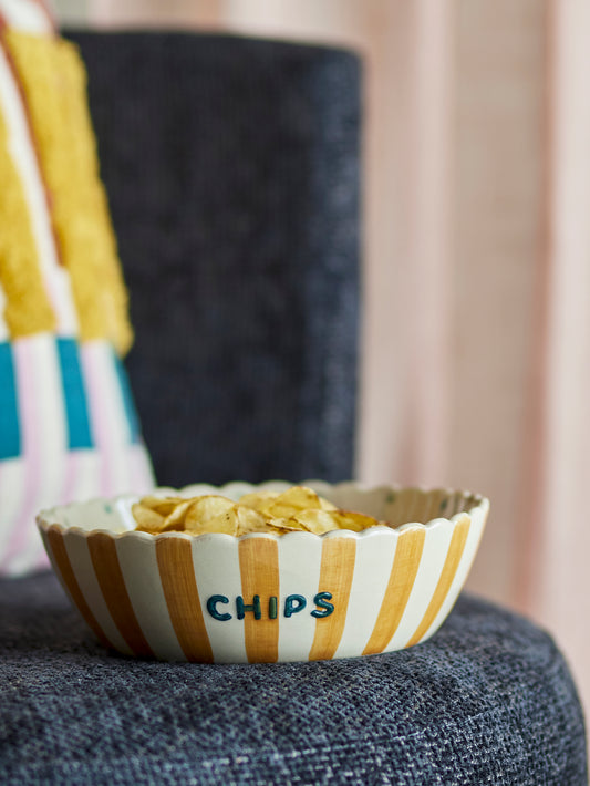 Bol, Multicolore, Grès Chip - D24xH7 cm