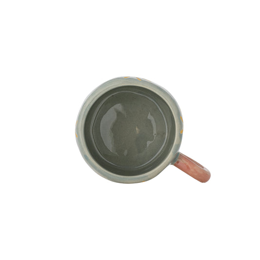Tasse, Bleu, Grès - Nini D6,5xH5,5 cm