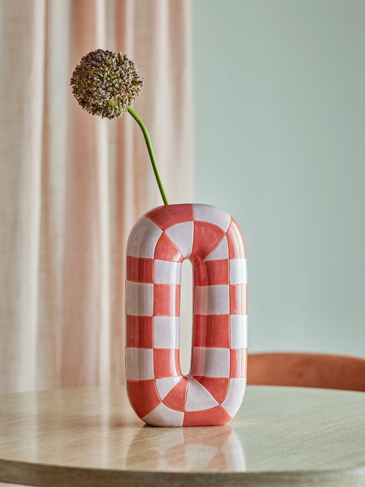 Mae Vase, Orange, Céramique