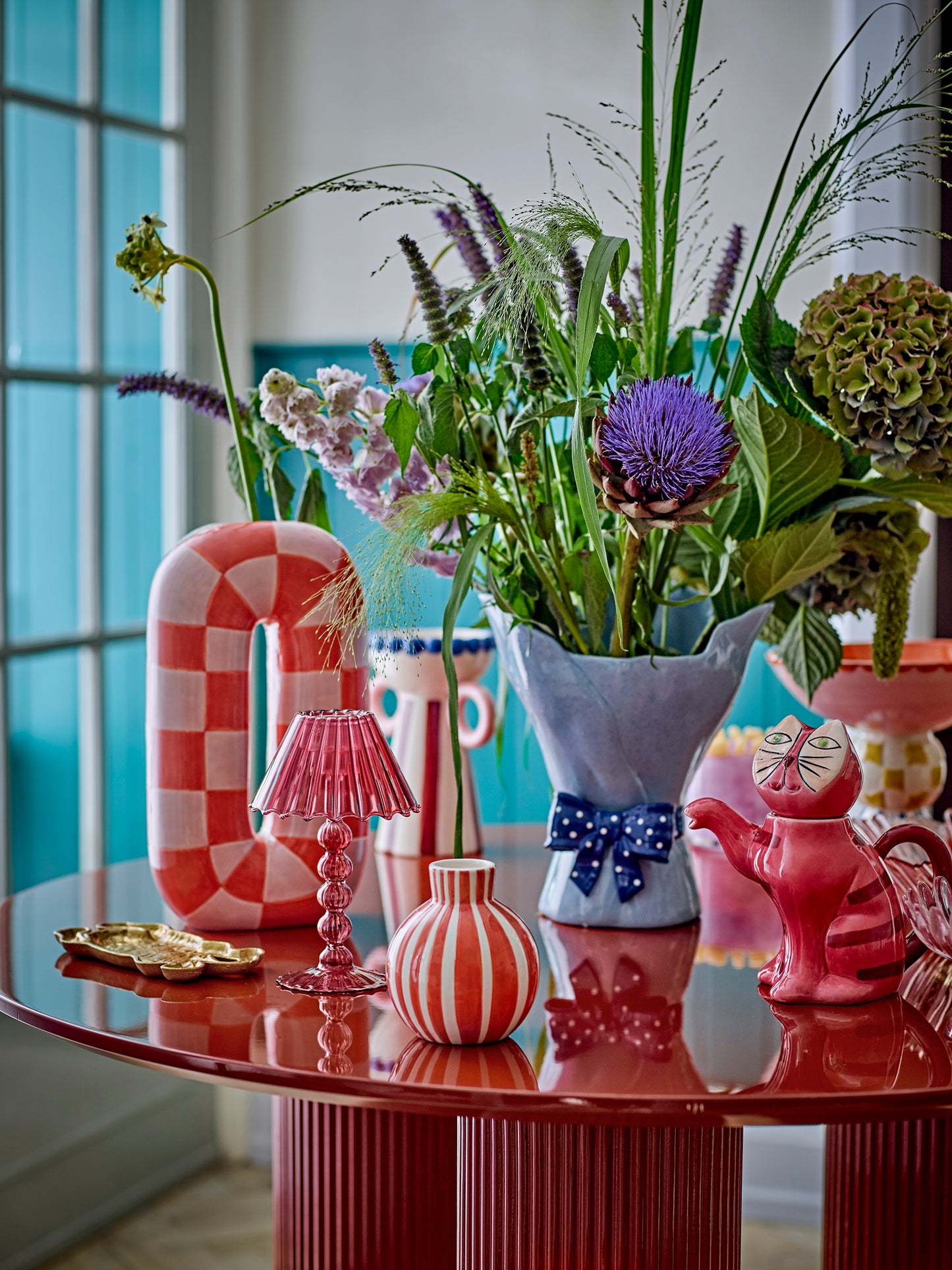 Mae Vase, Orange, Céramique