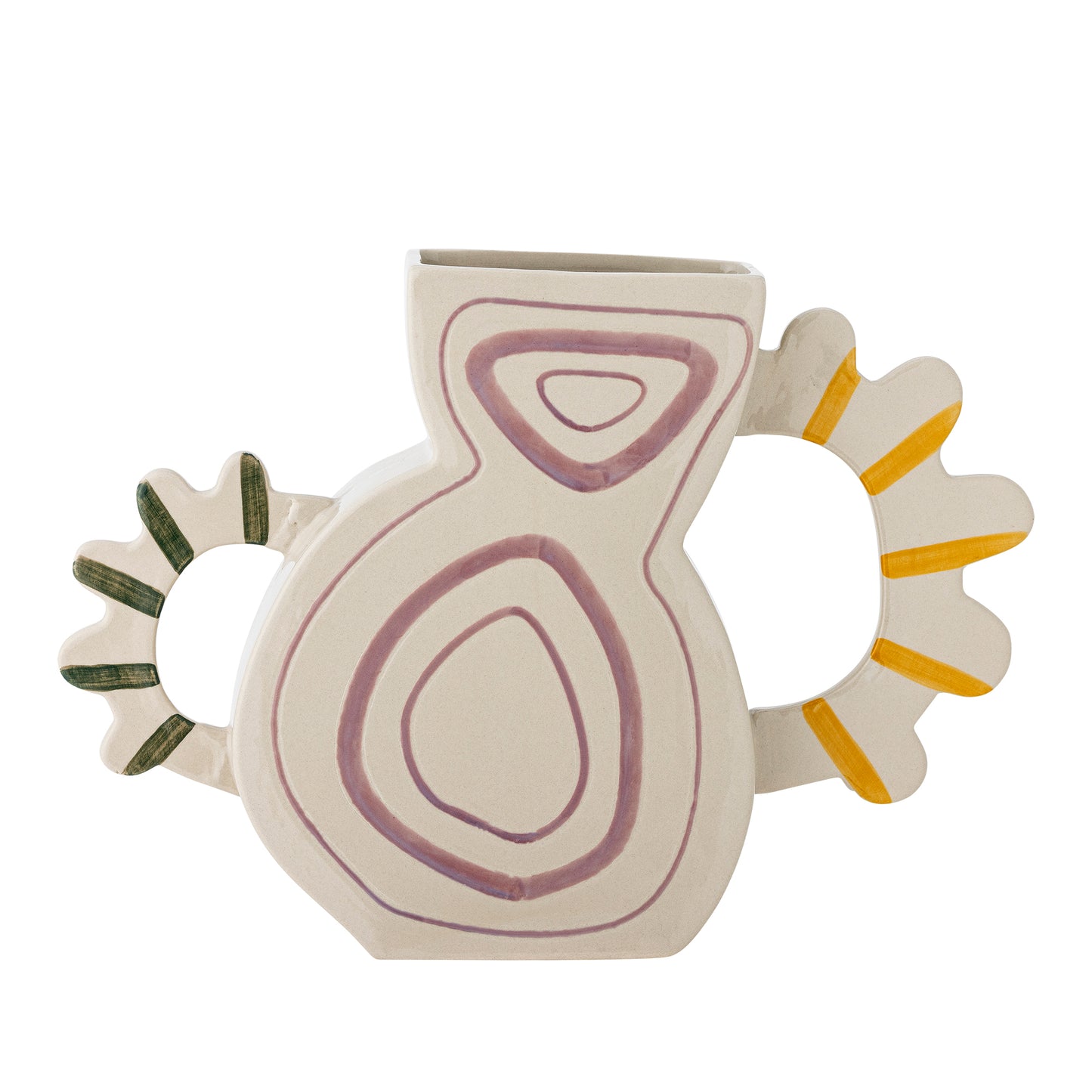 Vase, Multicolore, Grès - Samila L37xH26xW8,5 cm