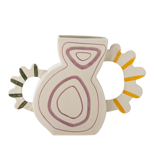 Vase, Multicolore, Grès - Samila L37xH26xW8,5 cm