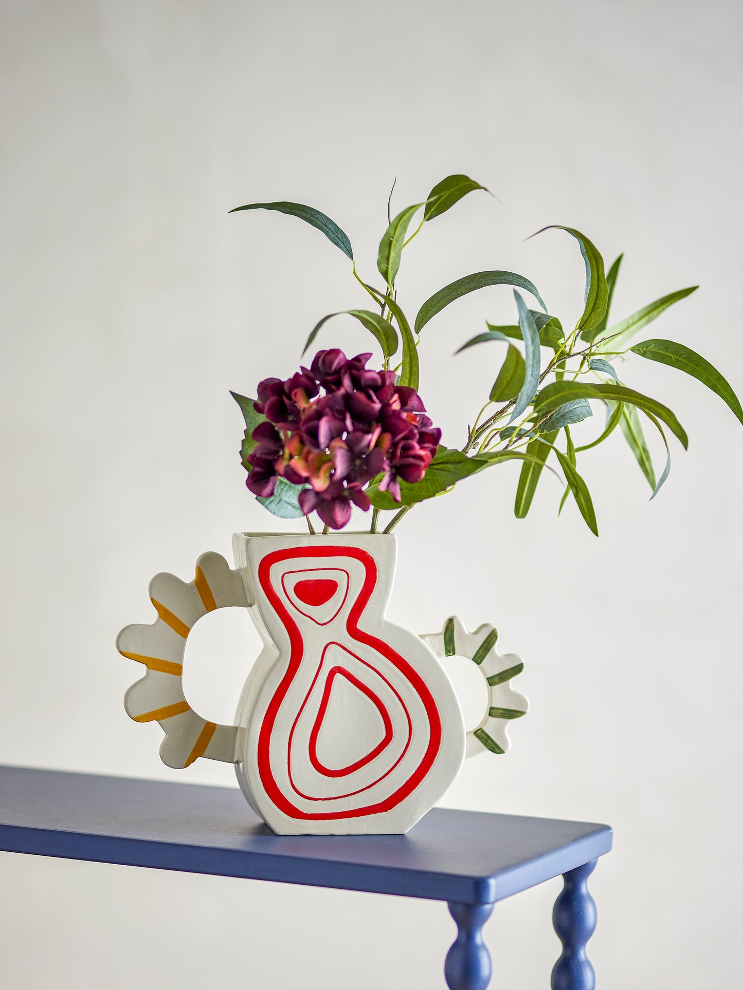 Vase, Multicolore, Grès - Samila L37xH26xW8,5 cm