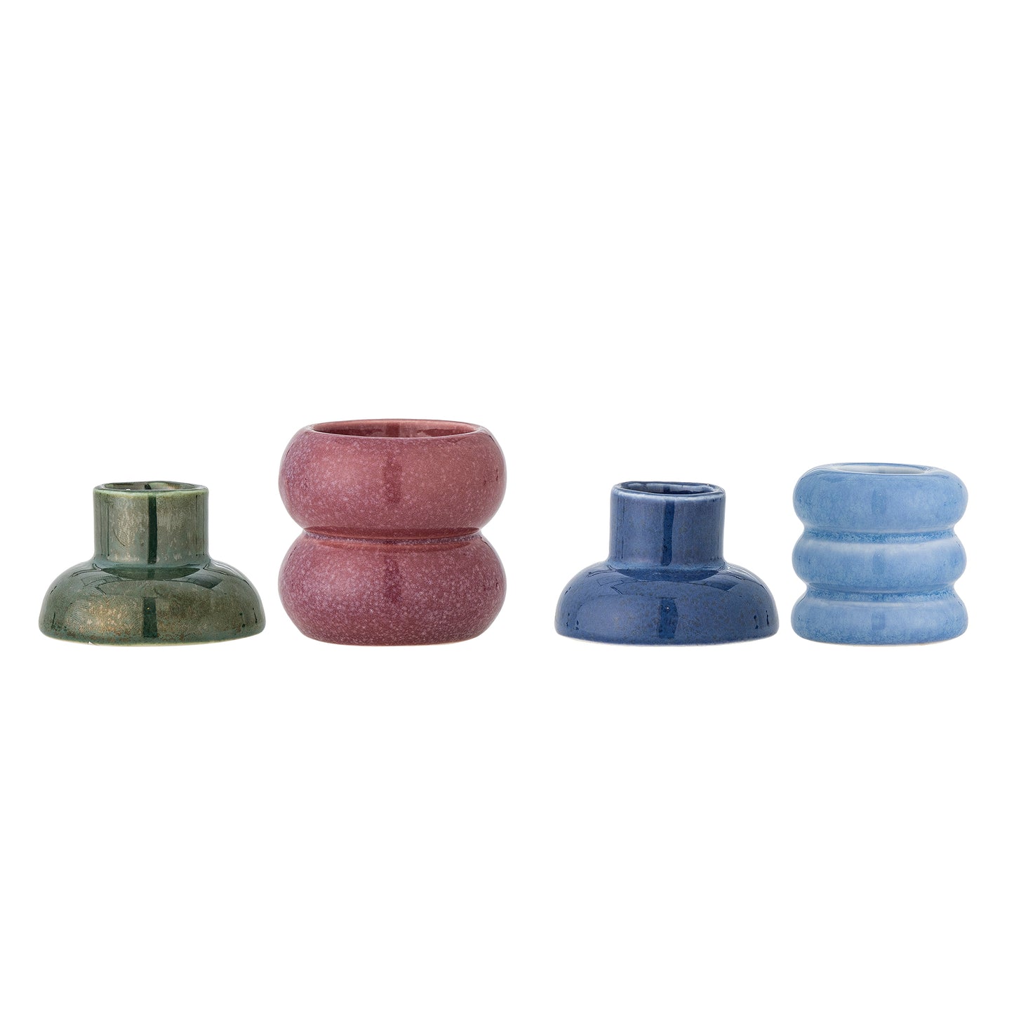 Tana Votive & Candle Holder, Multicolore, Grès D6xH7/D6xH7,5 cm, Set of 2
