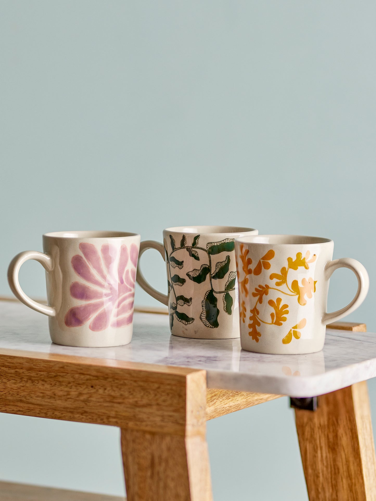Tasse, Multicolore, Grès - Fauni  D7,5xH8,5 cm