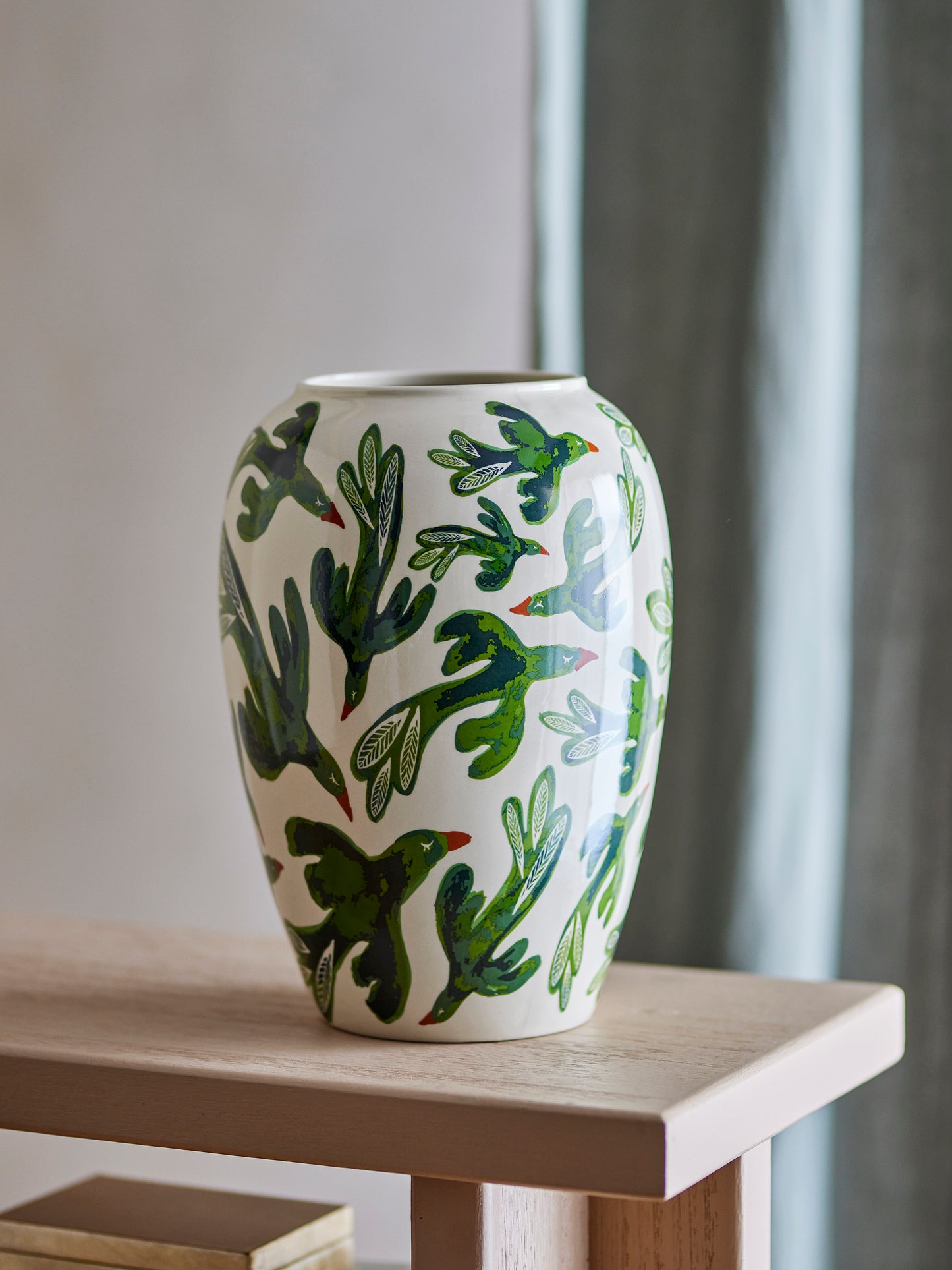 Vase, Multicolore, Grès - Birdliva D21,5xH33 cm