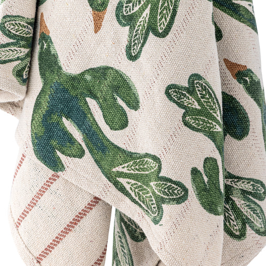 Plaid, Multicolore, Fibres mélangées - Birdliva  L160xW130 cm