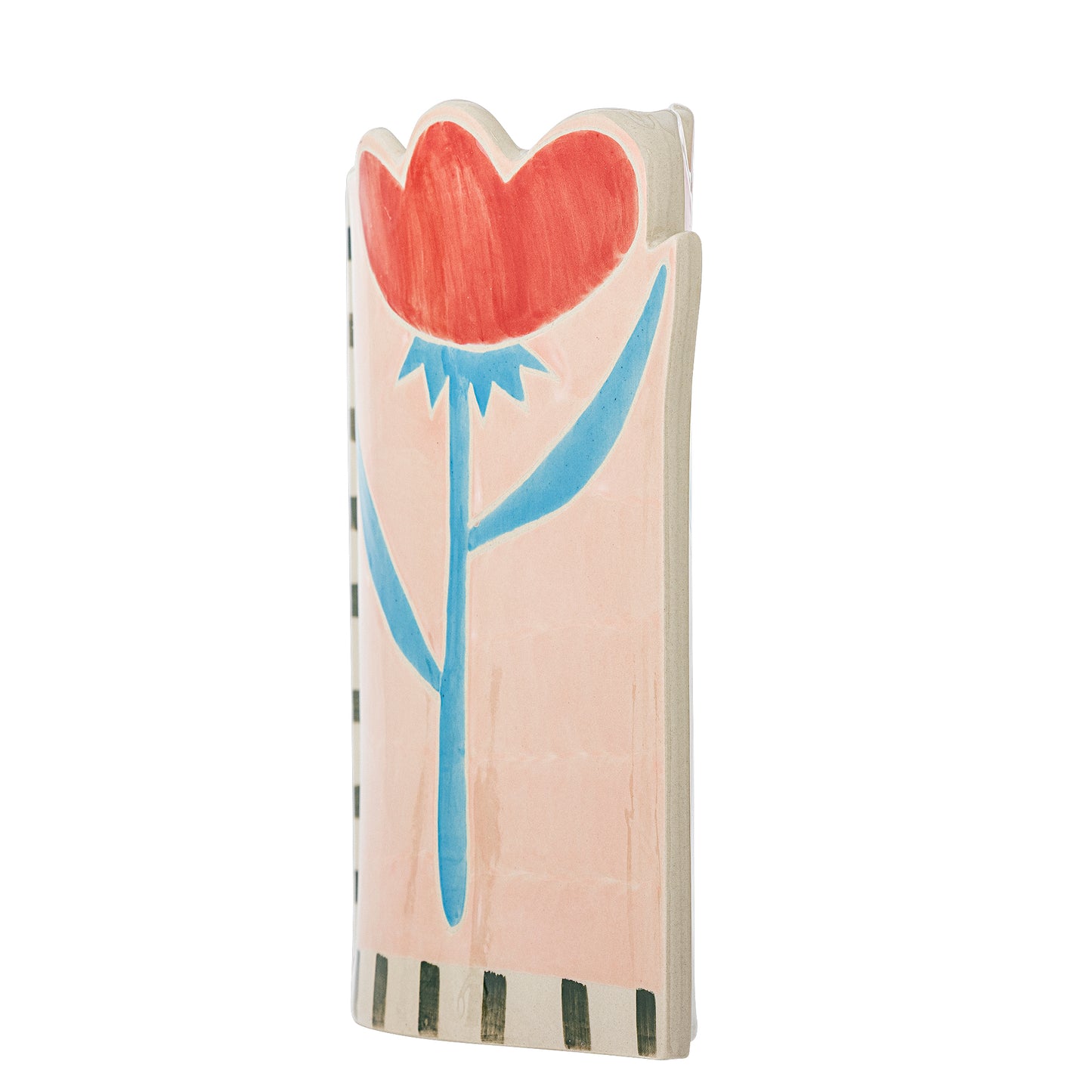 Vase, Multicolore, Grès - Vinia L23,5xH23xW7,5 cm
