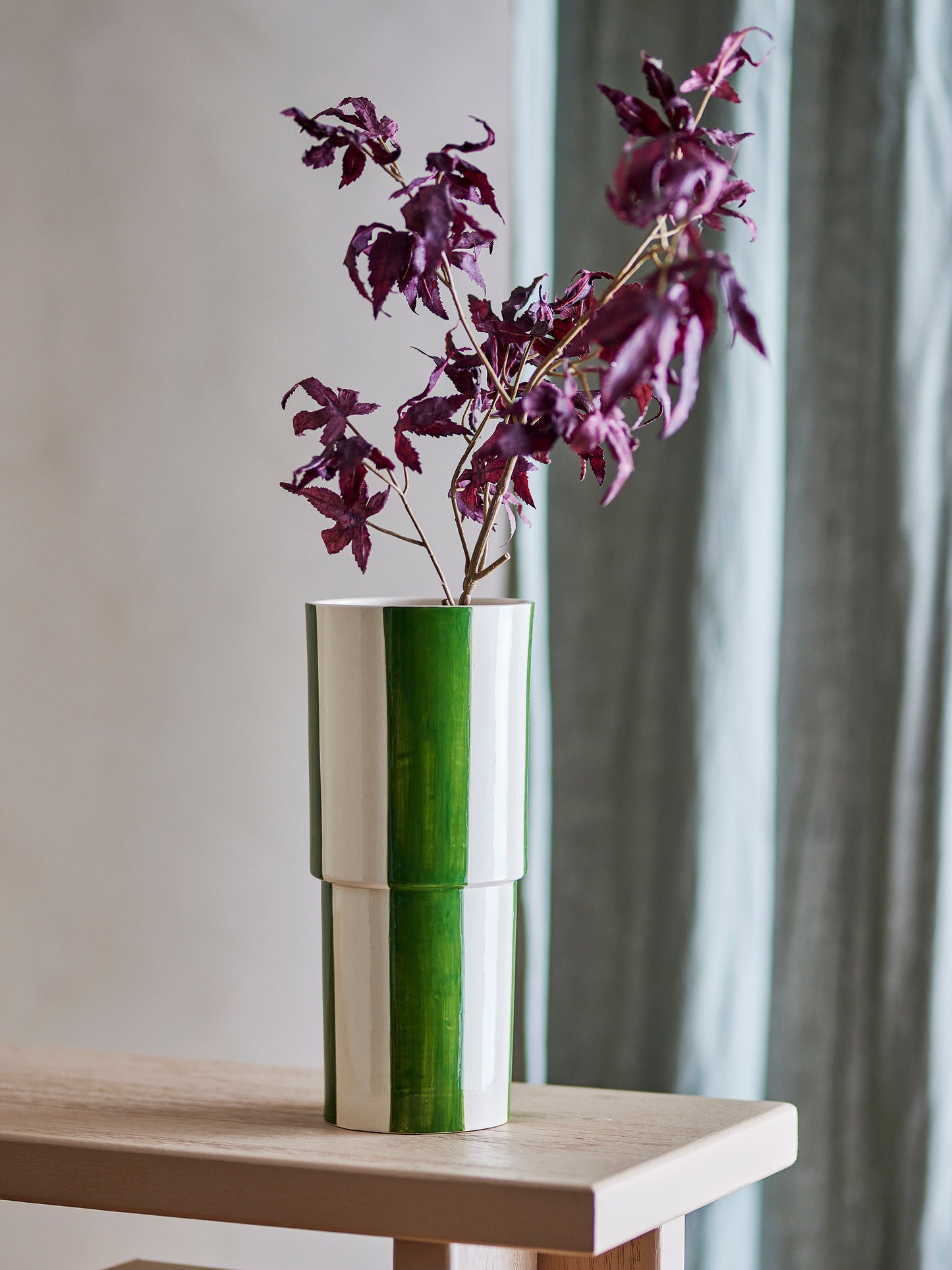 Floki Vase, Verte, Grès