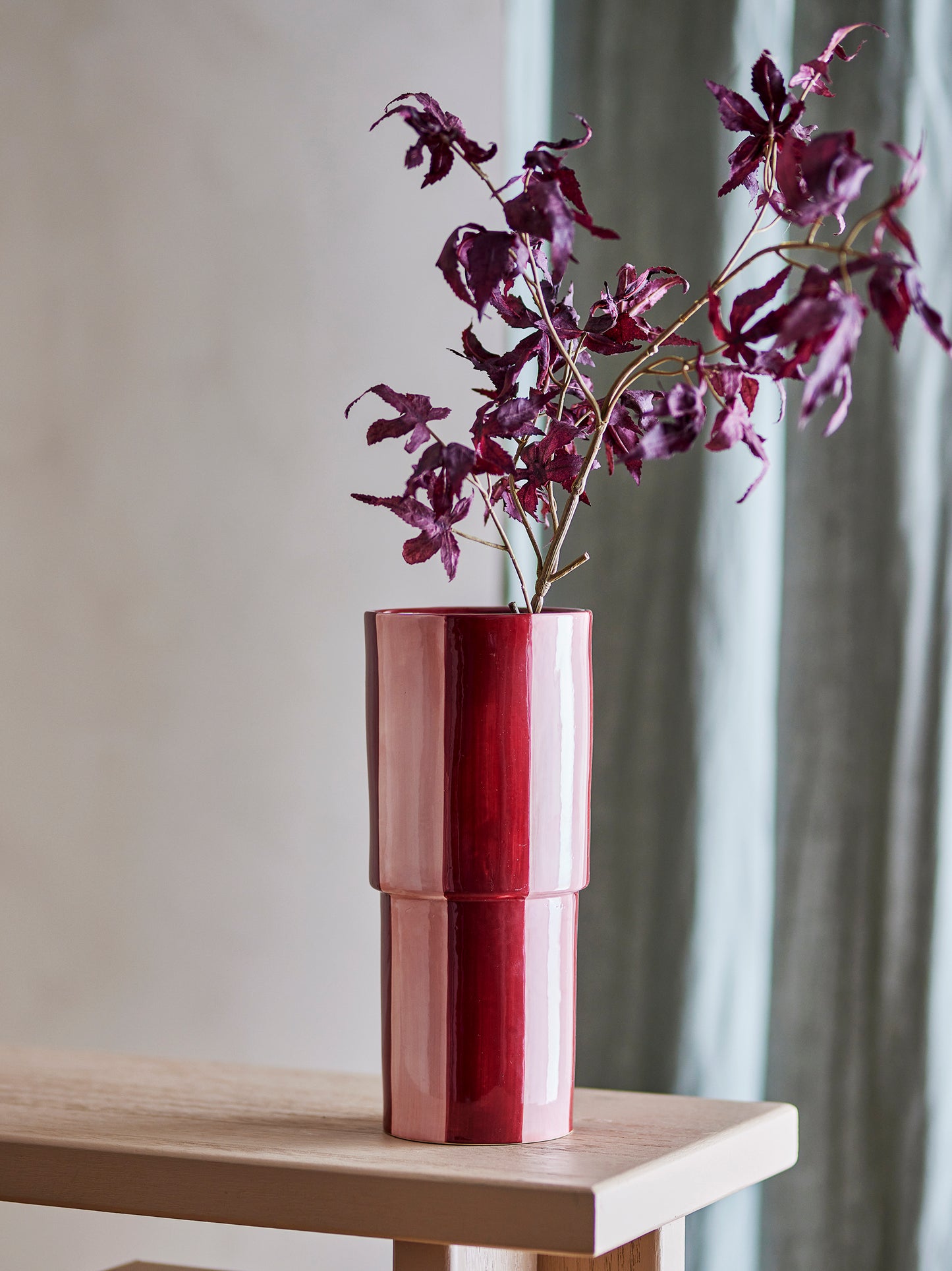 Floki Vase, Rouge, Grès