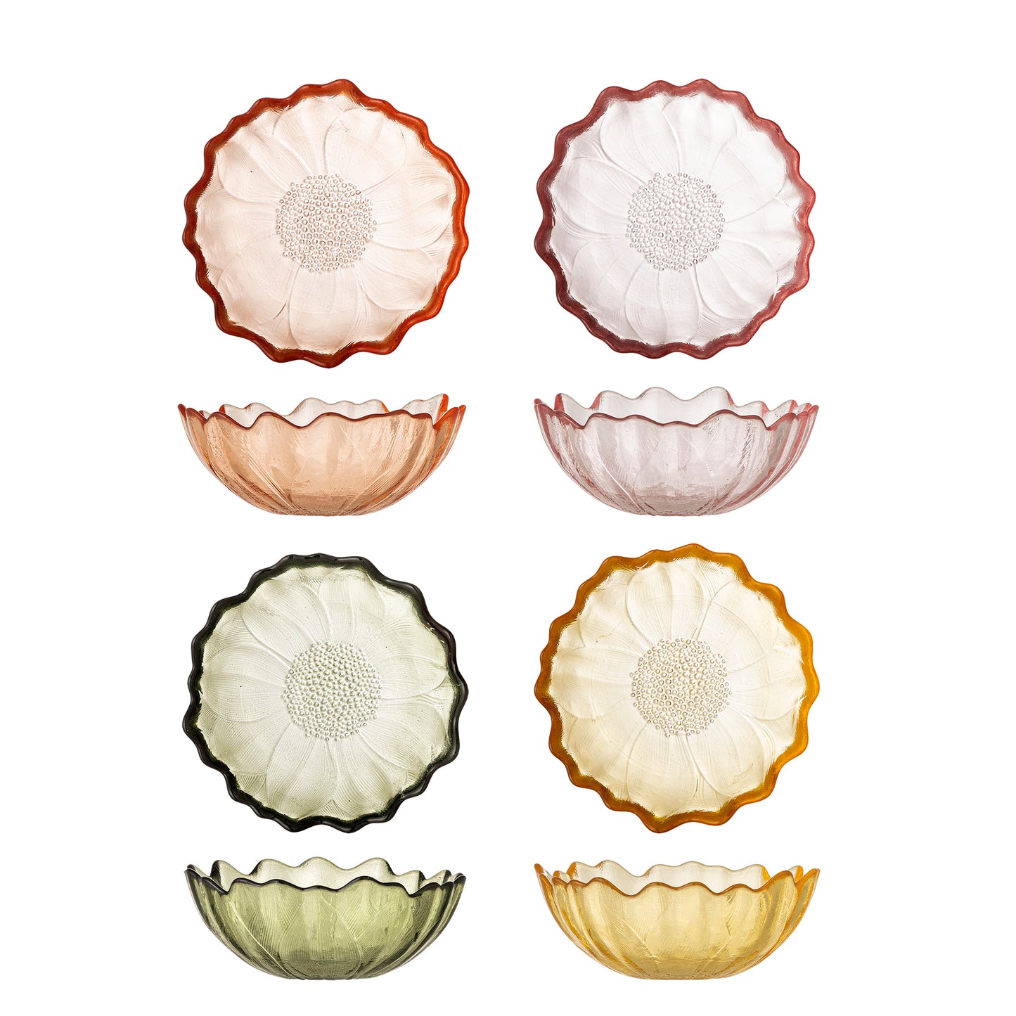 Kana Bol, Multicolore, Verre set de 4
