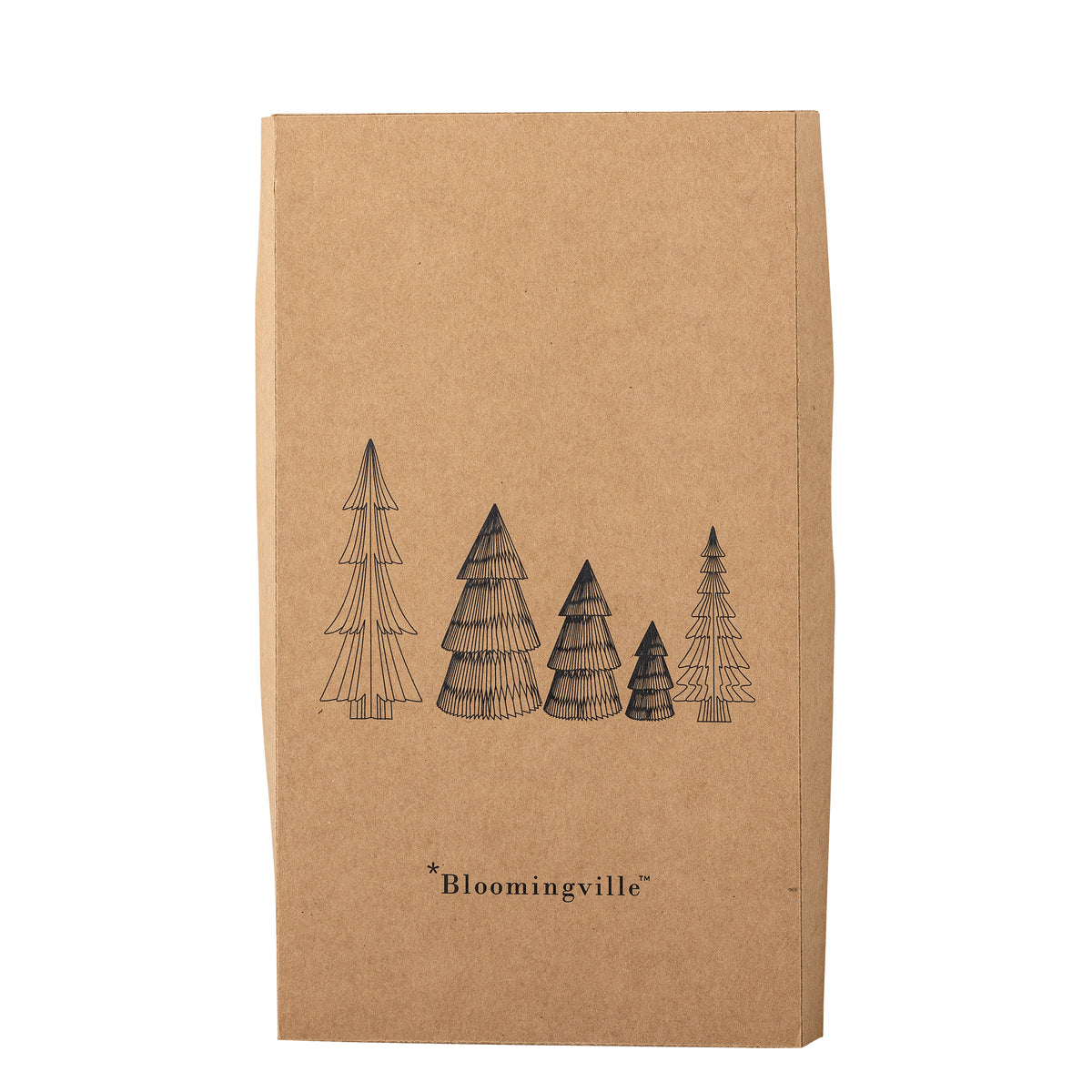Arbre déco, Blanc, FSC®Mix, Paper, Milan D7,5/12,5/7,5/5/8xH17,5/20/12,5/9/22,5cm, Set of 5