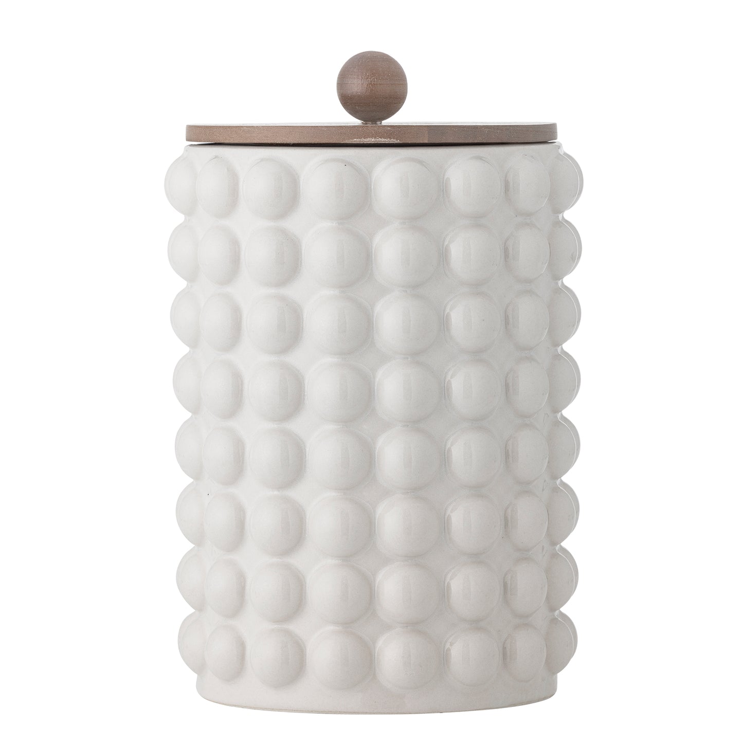 Madge Cruche avec couvercle , Blanc, Grès (grand)