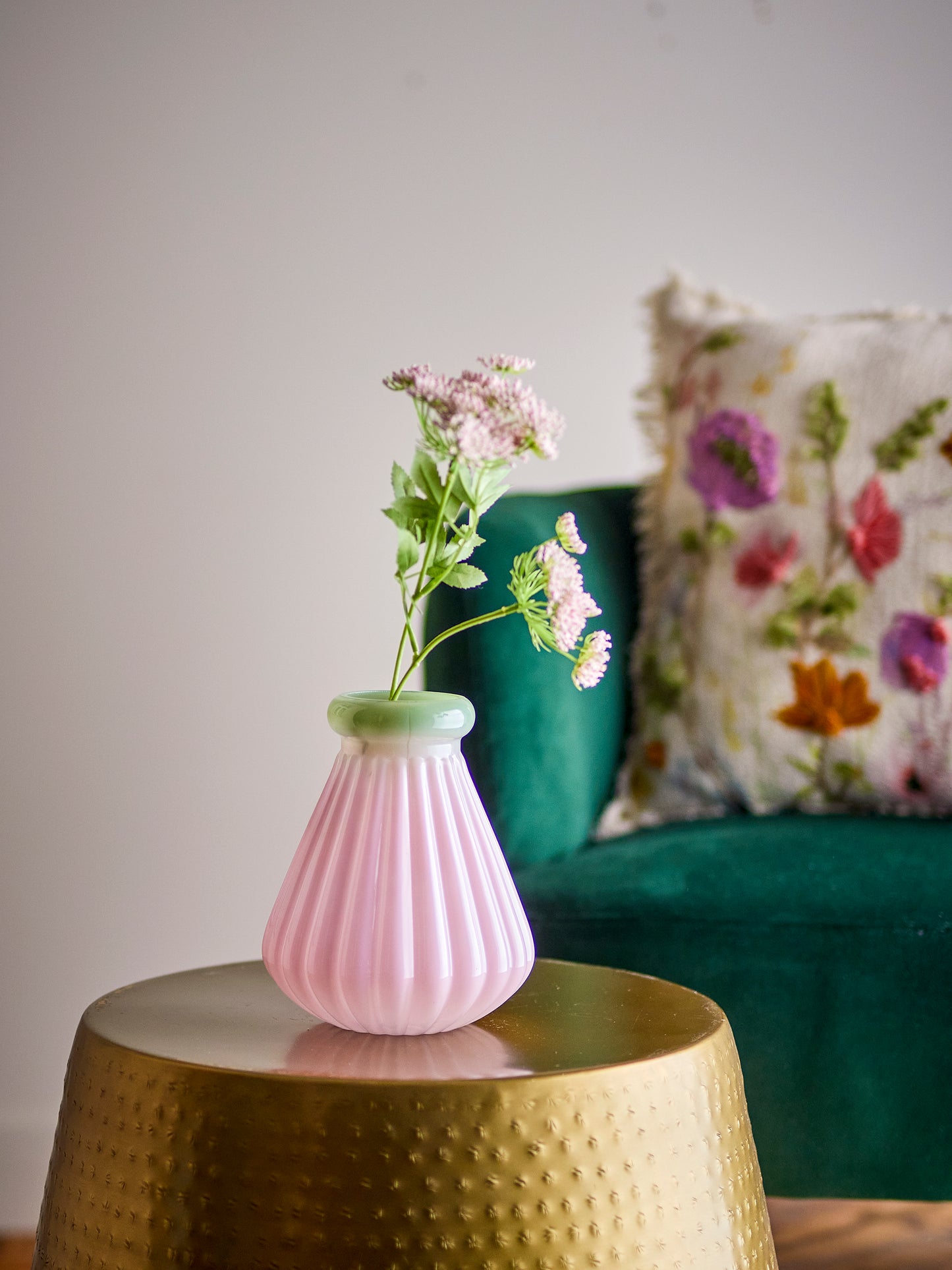 Judith Vase, Rose, Verre